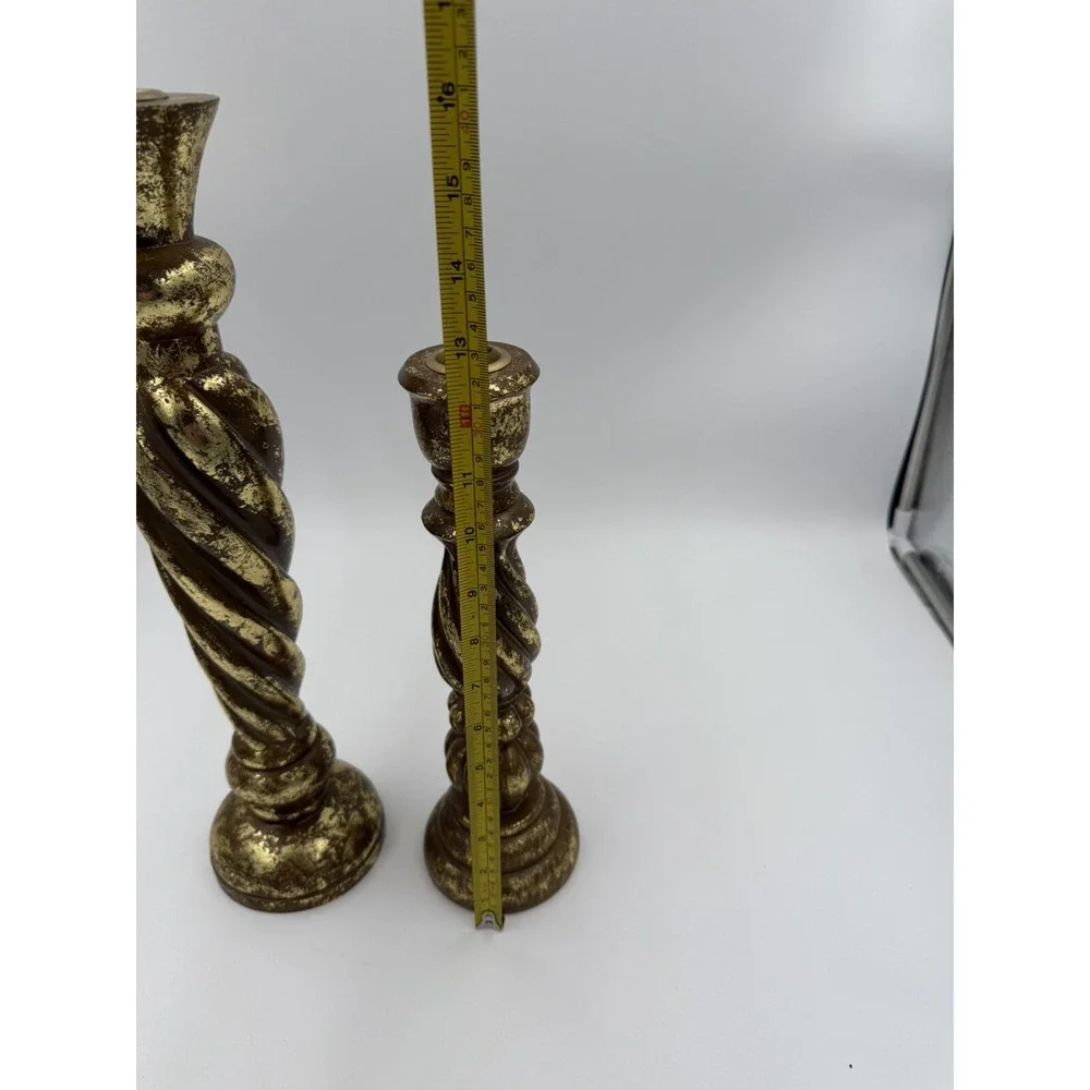 Vintage Mikasa Brass Colored Candle Sticks 2pc 16